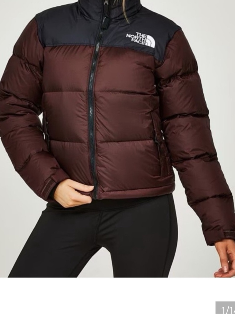 The North Face 1996 Retro Nuptse Jacket in Brown Black Nylon Men’s Size XL NWT!